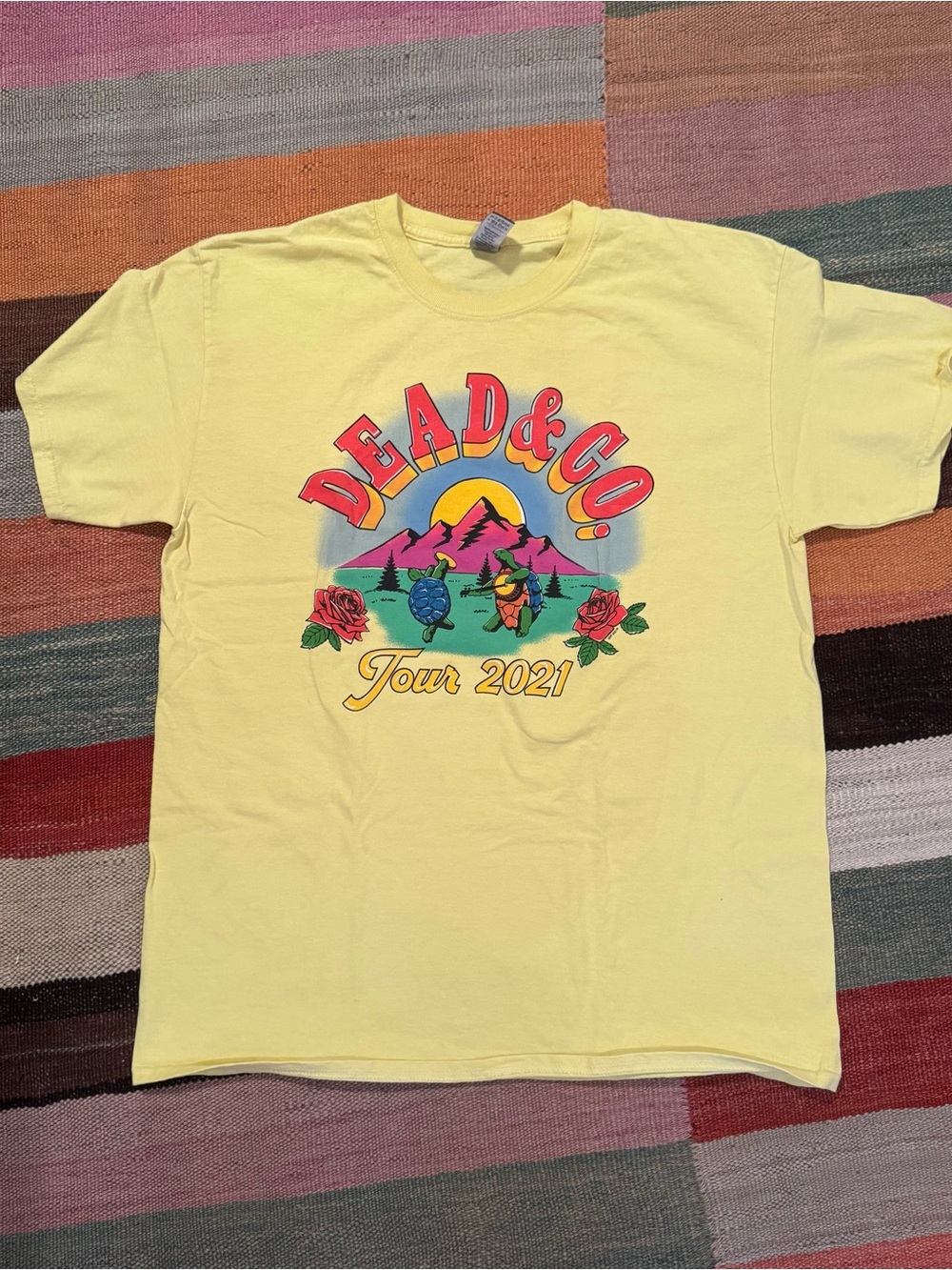 Dead & Company Yellow 'Tour 2021' Graphic Tee - Grateful Dead